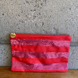 Deux Lux Barbie Pink Zippered Clutch